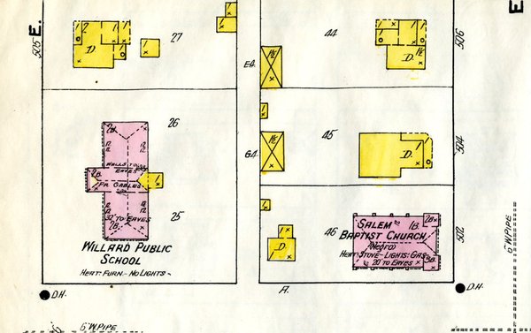 Salem Baptist Church - Sanborn Map