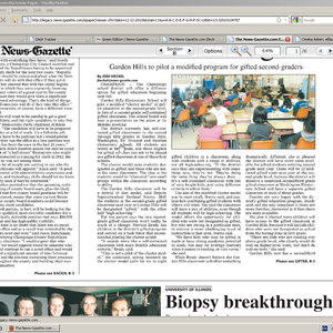 News-Gazette clippings, December 11-17 2010