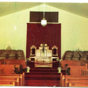 Salem Baptist Church Sanctuary Postcard