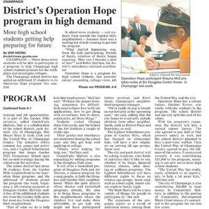 District's Operation Hope program in high demand