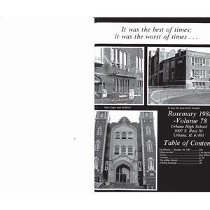 Urbana High School Rosemary - 1988