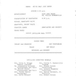 2nd Annual Cotillion Ball (1973)