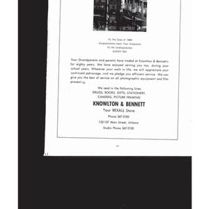 Urbana High School Rosemary Yearbook - 1969