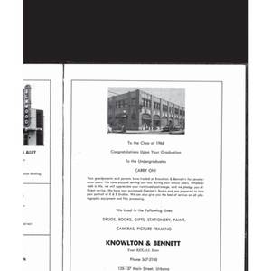 Urbana High School Rosemary Yearbook - 1966